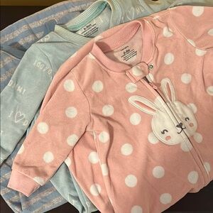 Carter's Baby Sleepers - Pink and Blue